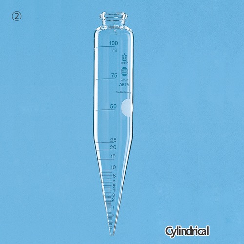 ASTM 원심관ASTM centrifuge tubecyl., conical bottom, ASTM D96100ml, L167mm Model: 362338