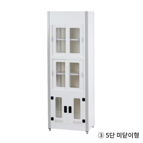 내산성 배기형 시약장5단 미닫이형 PVC/PP Solvent Storage Cabinet