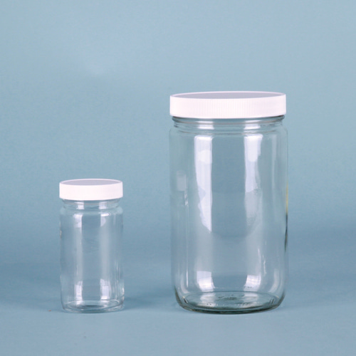 [J. G. Finneran] 대광구병 유리병 with F217 Foam Lined 단형 장형 30ml - 1L Clear glass Round Bottle