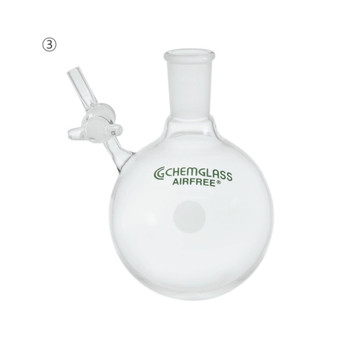 [Chemglass] 쉬링크 반응 플라스크 Schlenk Flask AIRFREE