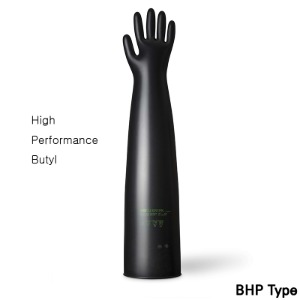 글러브 박스용 부틸 장갑Glove for Glove BoxButyl, BlackΦ300, L812mm Model: 10BHP1532-9.75A