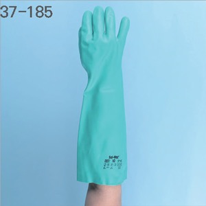 솔벡스 니트릴 내화학 글러브Chemical &amp; Liquid Protection GloveSOLVEX SIZE 9 0.56MMW Model: 37-185-9