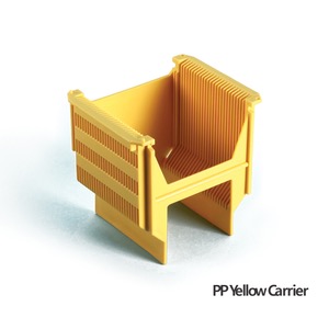 웨이퍼 캐리어, Type 2Wafer Carrier6 inchPP Yellow Model: L60177-WCY