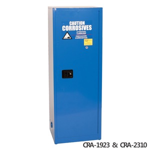(구형 단종 모델) 산 및 부식성용 안전 캐비넷, Poly Shelf &amp; Bottom TraySafety CabinetAcid/Corrosive90L, One Self-Closing Door Model: CRA-2310(구형)