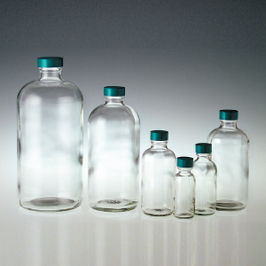[Qorpak] 세구병 유리 샘플병 with Teflon Lined Cap 30ml - 1L 투명 갈색 Glass NarrowNeck Bottle