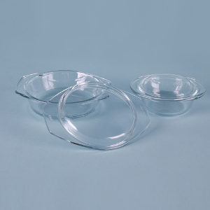 [Simax®] 유리 원형 트레이 Glass Round Tray with Lid