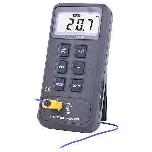 디지털 온도계, 레코더용mV 출력 내장, K-type 온도 센서Digital ThermometermV output0.1℃(200℃미만) Model: 4134