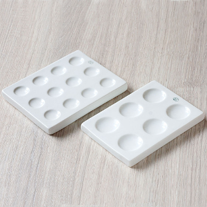[Jipo] 자제 홀 플레이트 Porcelain Plate with Cavities