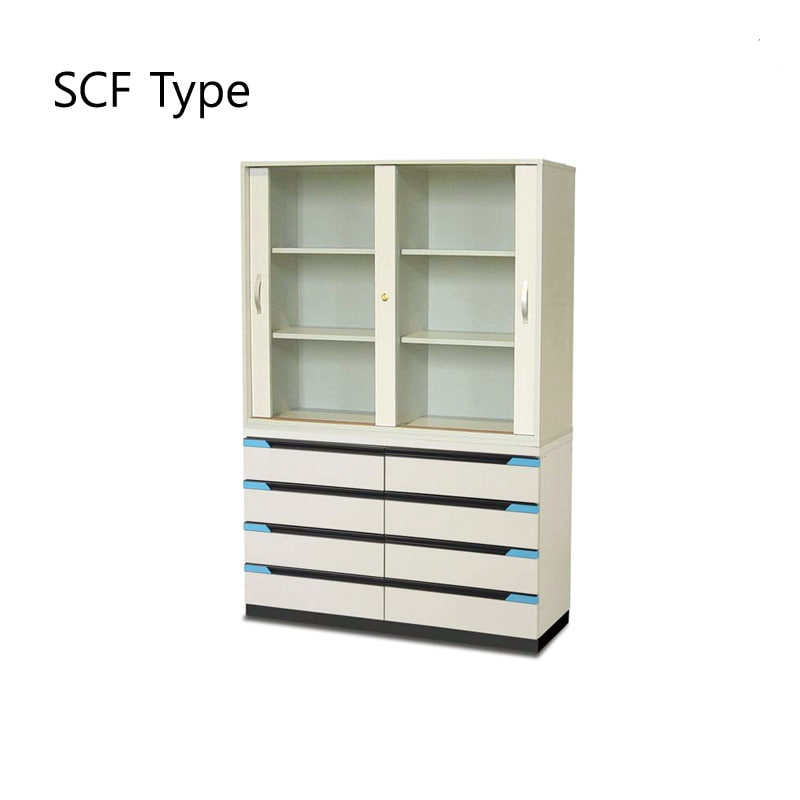 시약장, SCF TypeStorage Cabinet하부서랍w1200×d430×h1800 mm Model: SCF1200