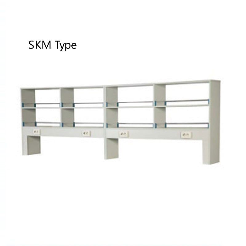 중앙실험대용 시약장, SKM TypeStorage Rack2단w1200×d300×h1000 mm Model: SKM1200
