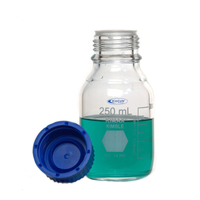 GL45 안전코팅 병, KimCote®Lab Bottle, Safety Coatedw GL45 PP Cap250 ml Model: KC14395-250