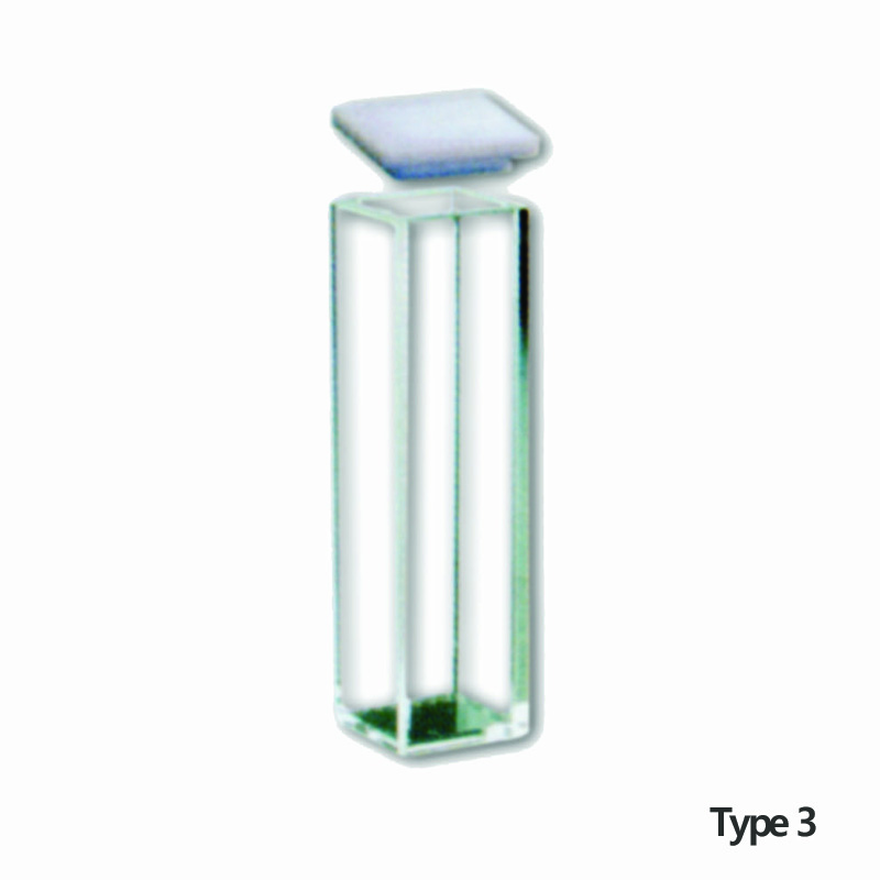 형광 셀, 4면 투명Fluoresence CellUV Quartz, Stopper10mm, 3.5ml Model: 23UV-10