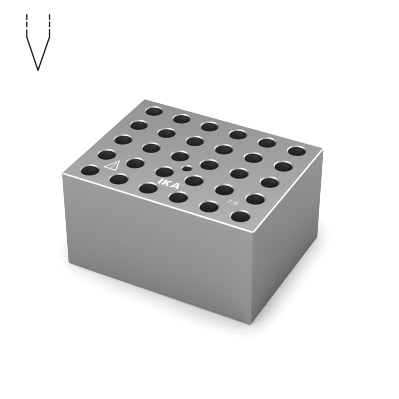 교환식 히팅 블럭, for IKA dry block heaterDB4.1Heating Block for RB Test TubeΦ8.3 Model: 4468600