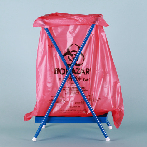 바이오하자드백 멸균비닐백 스탠드 의료폐기물 Biohazard Bag &amp; Stand
