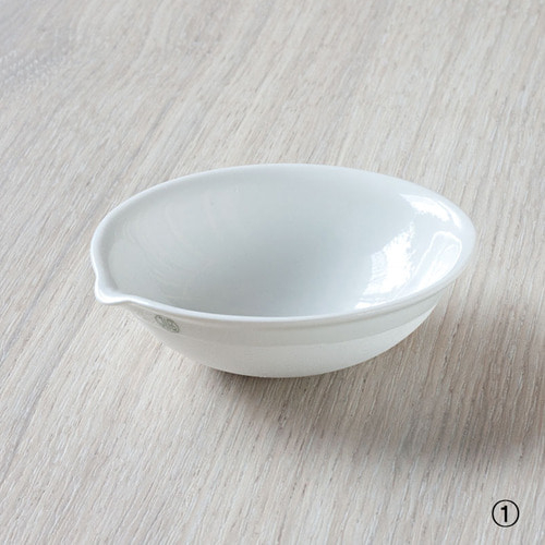 [Jipo] 자제 증발 접시 바닥라운드형 Porcelain Evaporating Dish