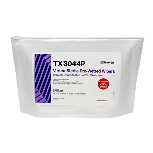 [Vertex®] 멸균습식와이퍼 Sterile Pre-wetted Cleanroom Wiper