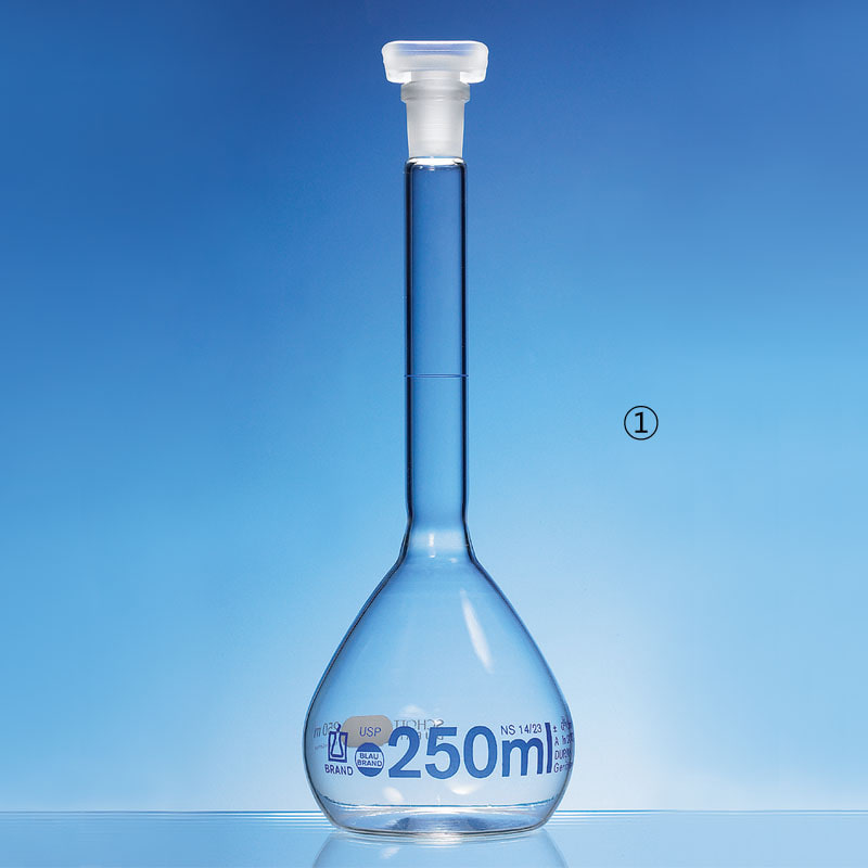 메스 용량 플라스크, USP Grade 보증서 포함Volumetic FlaskClear, USP Grade200ml Model: 36950