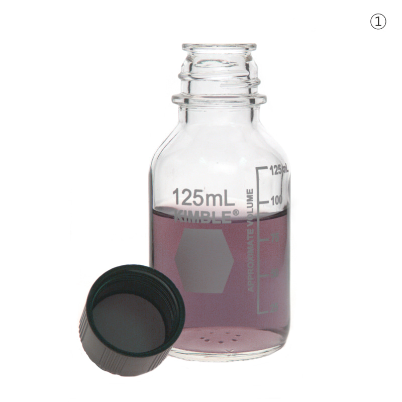 메디아 바틀Storage / Media BottleWhite Rubber Liner500 ml, 33-430 Model: 61110R-500