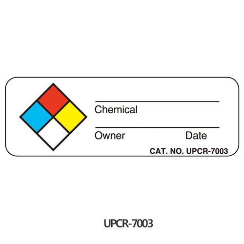 [Shamrock] 케미컬 라벨 테이프 화학물질 라벨 Chemical Hazard Label