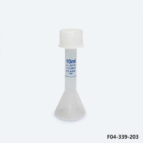 [LabPlasti®] PP 메스용량 플라스크 Class B 스크류캡 플라스틱