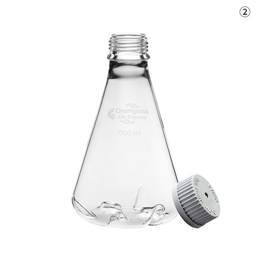 [Chemglass] 쉐이킹 플라스크 Shaking Flask, Screw-thread