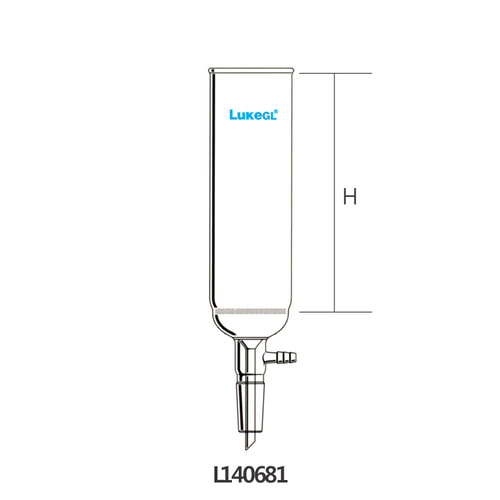 [LukeGL®] 진공여과 유리깔때기 Cylindrical Glass Filter Column Type
