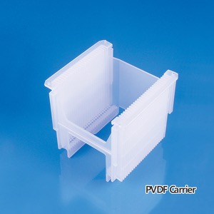 사각 마스크 캐리어Solar Cell / Mask CarrierPVDF, 4 inch143 x 129 x 123mm Model: L40056-SMP