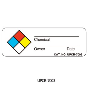 케미컬 라벨 테이프Chemical Hazard LabelGHS500/Roll Model: UPCR-7003