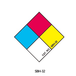 케미컬 라벨 테이프Chemical Hazard LabelGHS1000/Roll Model: SBH-32