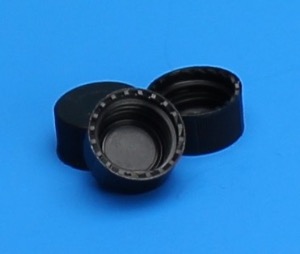 9 mm 스크류 캡, PPClosed-top CapBlack, Teflon LinedPP, 9mm캡 Model: 5360-09