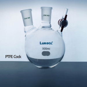 [LukeGL®] 2구쉬링크 플라스크 Schlenk Solvent Reaction Storage Flask