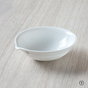 [Jipo / LabPorcelain®] 자제 증발 접시 바닥 라운드형 Porcelain Evaporating Dish