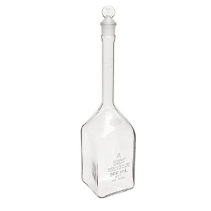 [Kimble®] ASTM 사각형 메스 용량 플라스크, Class A ASTM Square Volumetric Flask