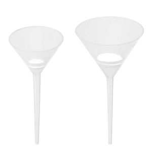 [Chemglass] 일회용 플라스틱 필터 펀넬, 깔대기형 Filter Funnel, Cone Shape