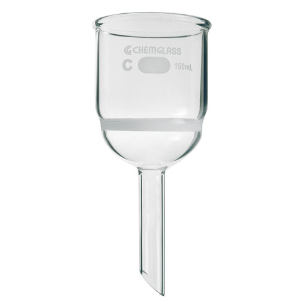 [Chemglass] 깔때기형 글라스 필터, ASTM,  Glass Filter Funnel