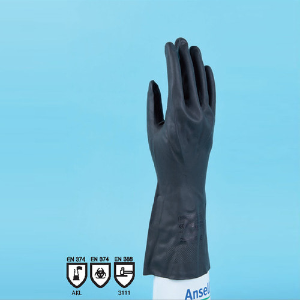 [Ansell] 네오프렌 내화학 글러브, KOSHA 인증 Neoprene Chemical Resistance Glove