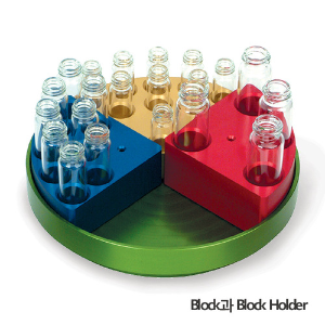 [Chemglass] 바이알용 히팅 교반 블럭 Quarter System Reaction Block for Vial