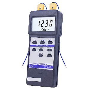 2 채널 디지털 온도계, K-type 온도 센서Digital ThermometerDual ChannelRS232 내장형 Model: 4137
