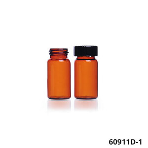 [Kimble®] 갈색 샘플 바이알 Amber Sample Vial White Rubber