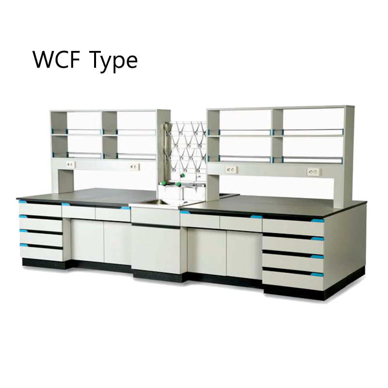 목재형 중앙실험대, WCF TypeCenter Table목재형w4200 x d1500 x h1800mm Model: WCF4200