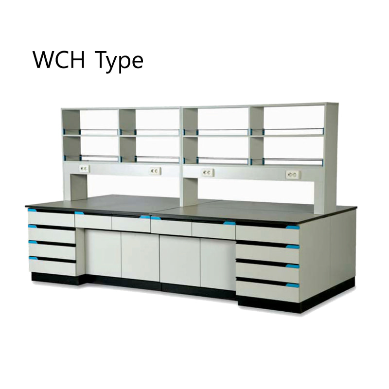 목재형 중앙실험대, WCH TypeCenter Table목재형w2400 x d1500 x h1800mm Model: WCH2400