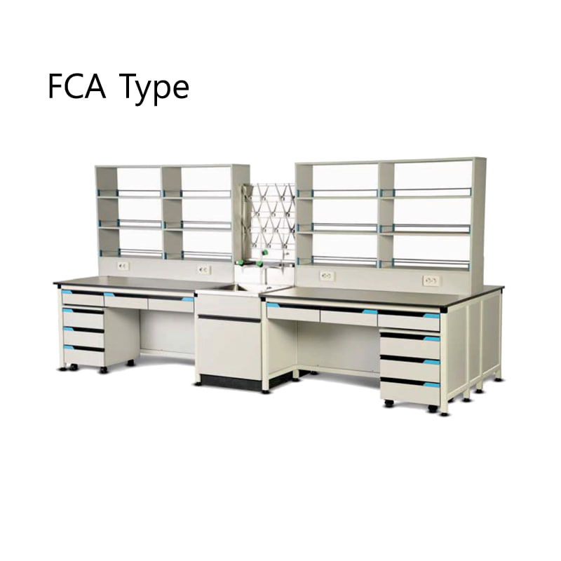프래임형 중앙실험대, FCA TypeCenter Table프래임형w4800 x d1500 x h1800mm Model: FCA4800