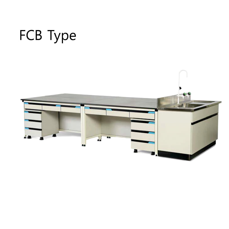 프래임형 중앙실험대, FCB TypeCenter Table프래임형w3000 x d1500 x h950mm Model: FCB2400