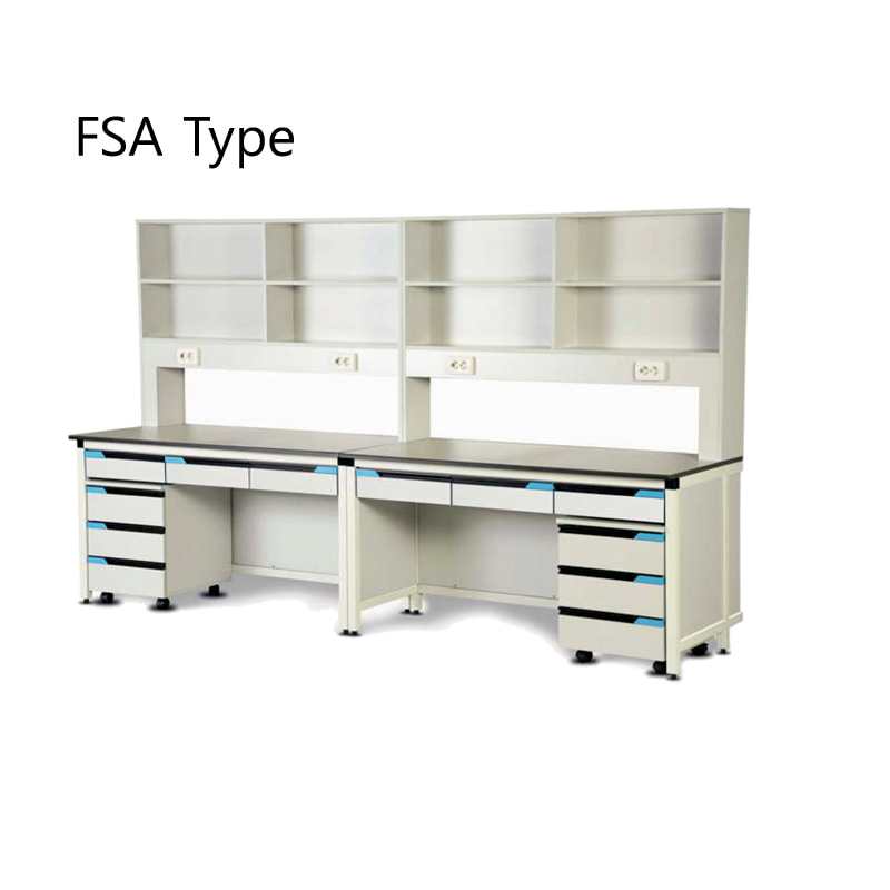 프래임형 벽면실험대, FSA TypeSide Table프래임형w2100 x d750 x h1800mm Model: FSA2100