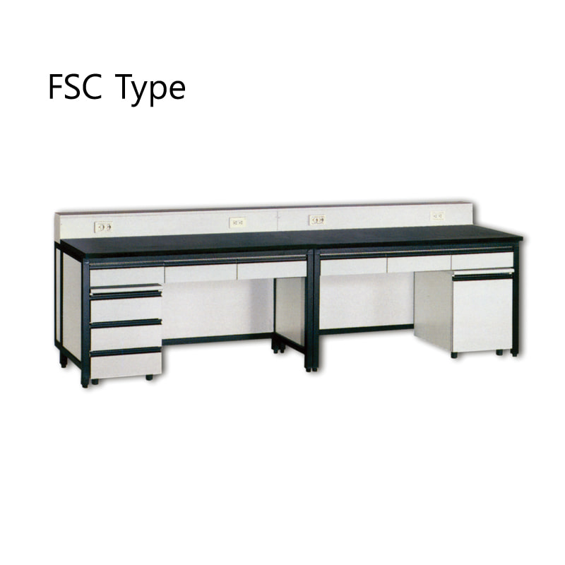 프래임형 벽면실험대, FSC TypeSide Table프래임형w1800 x d750 x h950mm Model: FSC1800