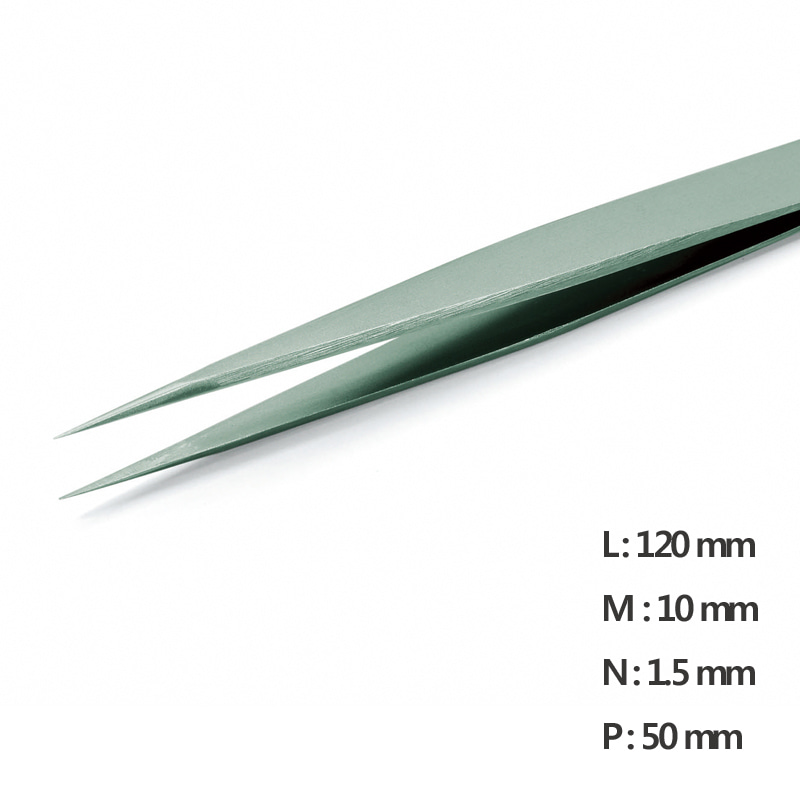 고정밀 트위저, Rubis®,RU-3 Nano-SATweezerUltra Fine Pointed NanoL120mm Model: RU-3 Nano-SA