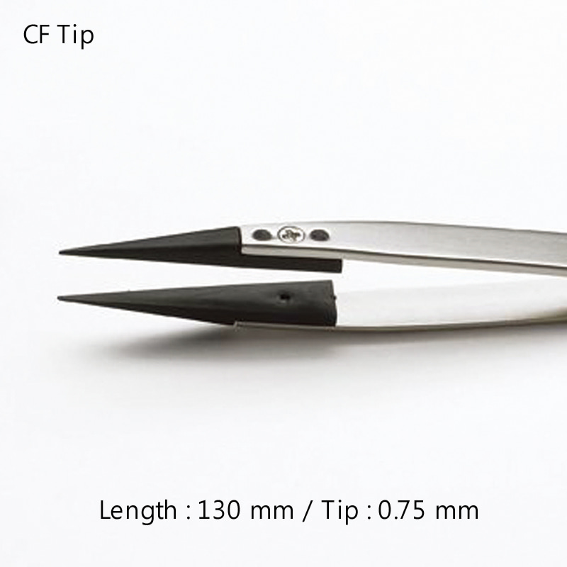 CF 팁 트위저, Ideal-Tek®,ID-259CF-SAESD Carbofib Tip TweezerCF 팁 트위저, Ideal-TekCarbon, thin Model: ID-259CF-SA