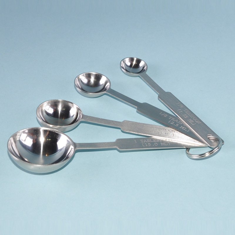 스푼 세트Measuring Spoon Set4pc1,2.5,5,15 ml 각 1개 Model: 3801